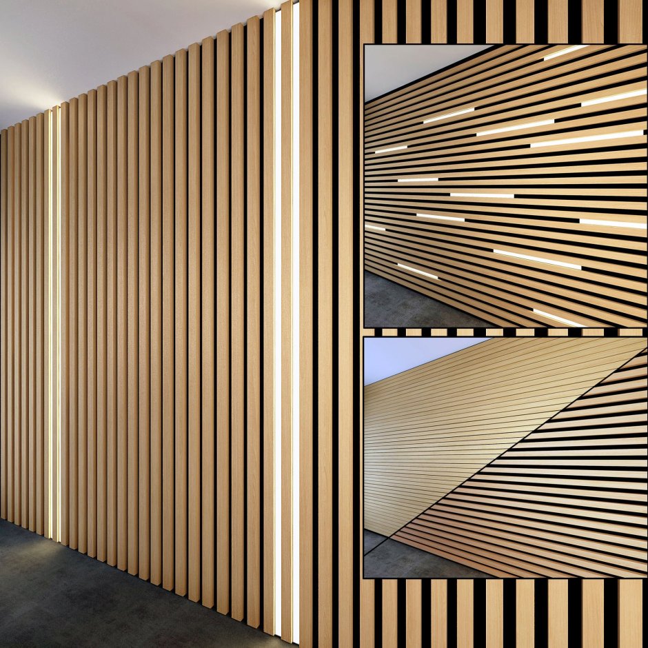 Панно из деревянных реек