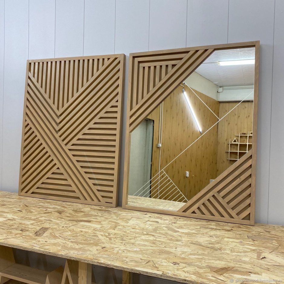 Панно из реек на стену