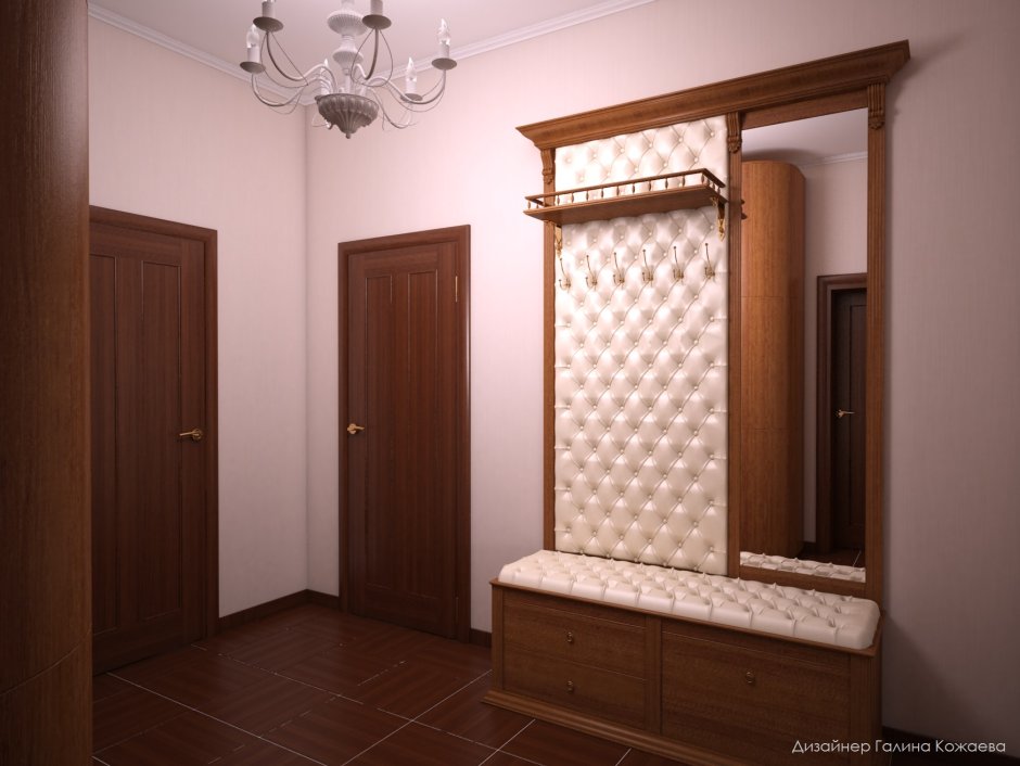 Прихожая с мягкой стенкой