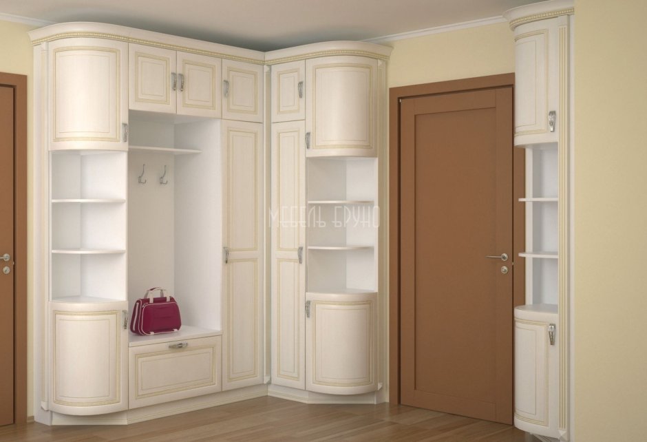 Угловая прихожая классика