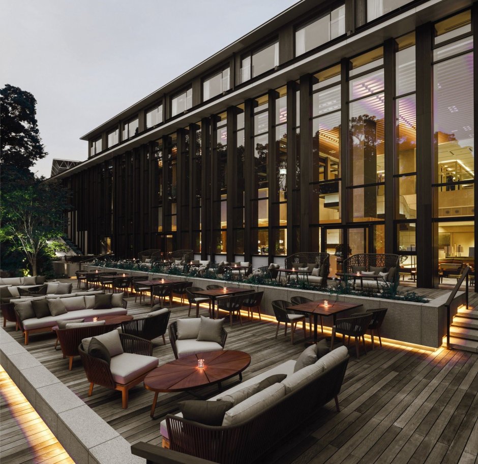 Кафе с террасой архитектура