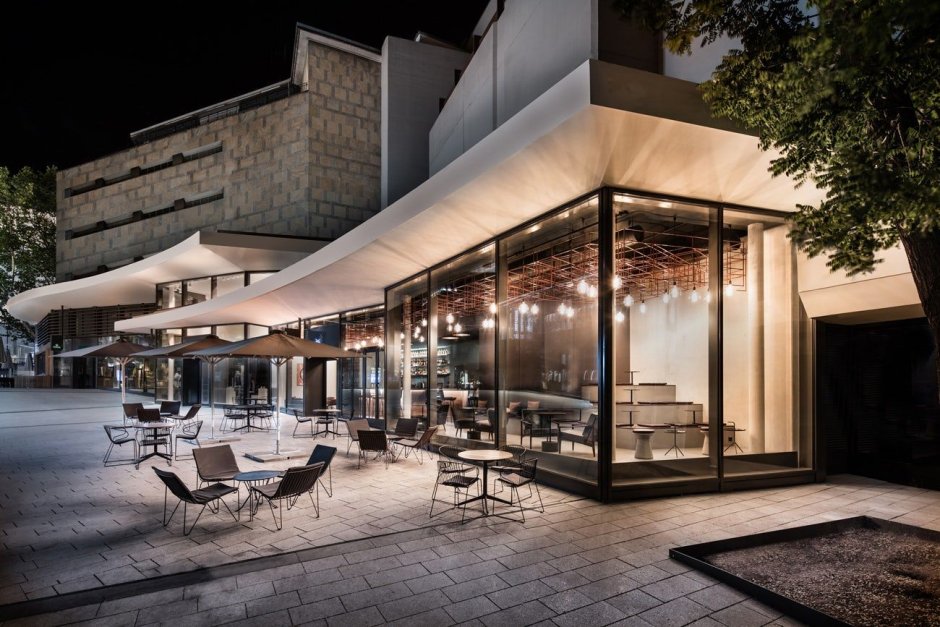 Фасады кафе и ресторанов