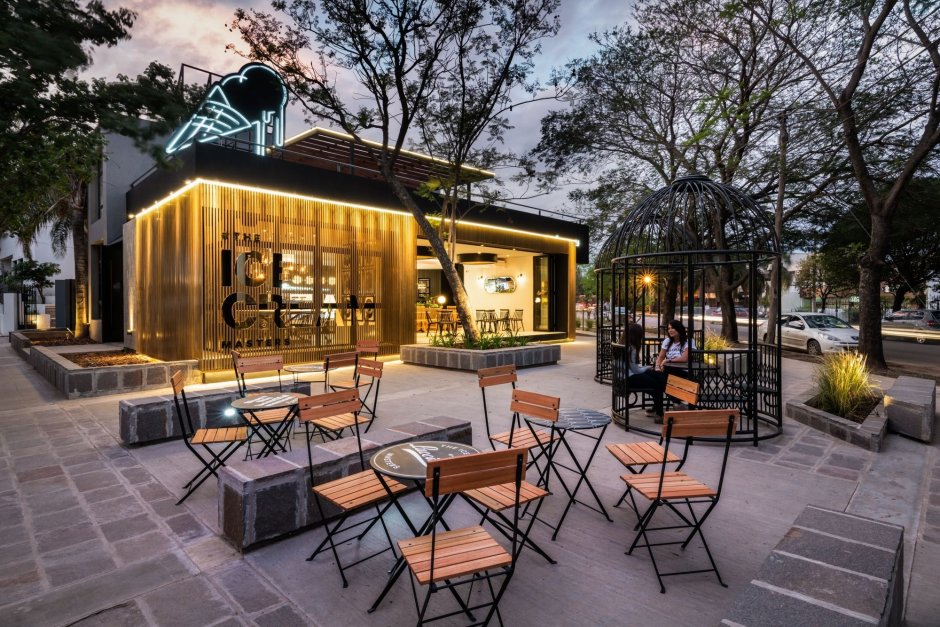 Летнее кафе архитектура