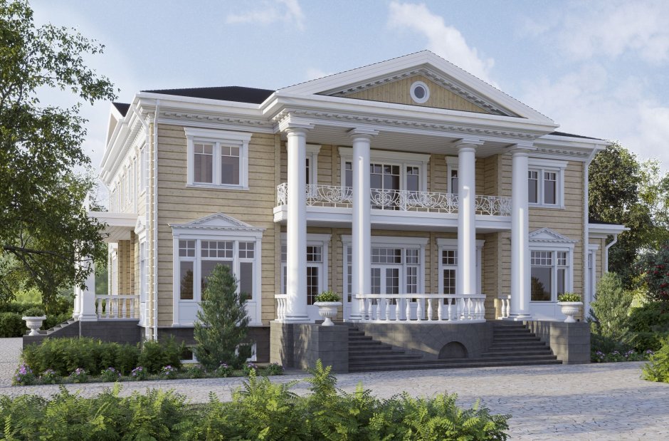 Хонка дом в стиле русской усадьбы