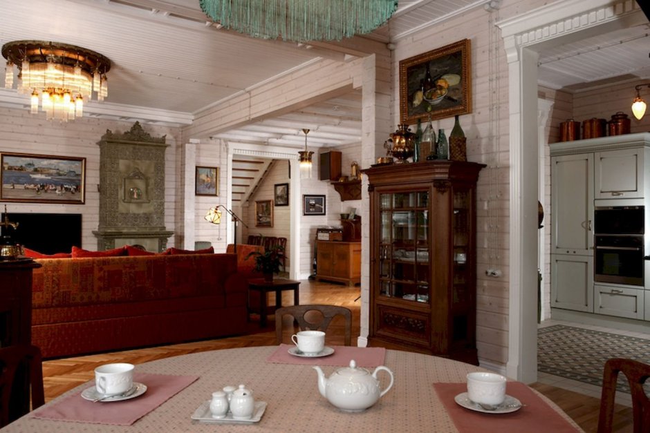 Дача в стиле русской усадьбы 19 века