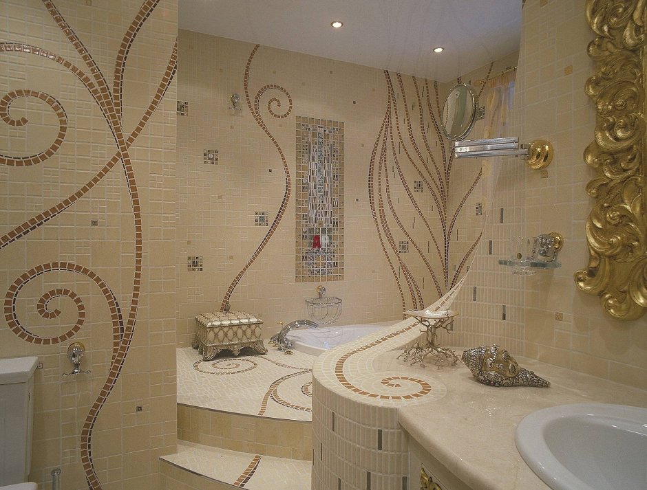 Самые красивые Ванные комнаты мозаика