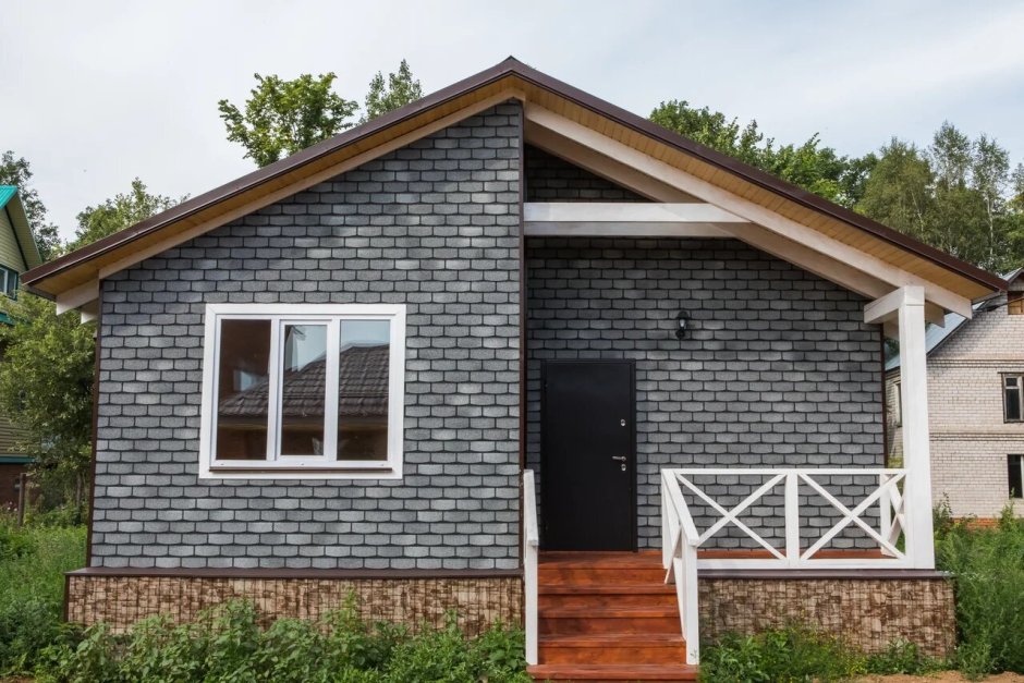 ТЕХНОНИКОЛЬ Hauberk фасадная плитка камень сланец