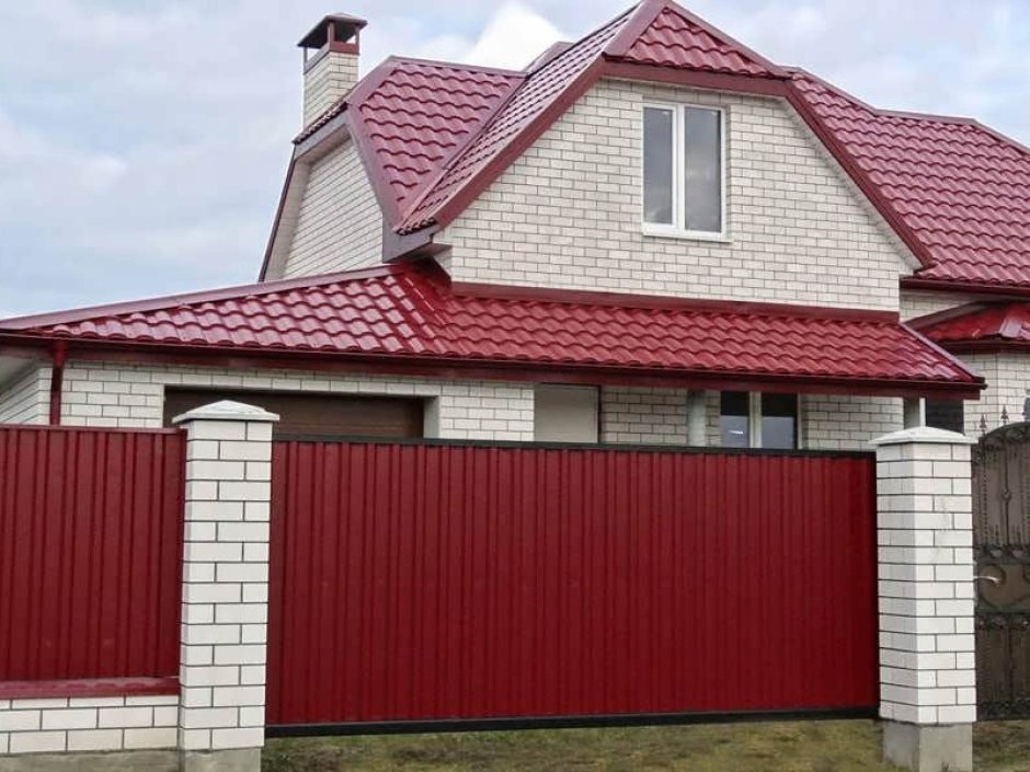 Крыша и забор сочетание цвета