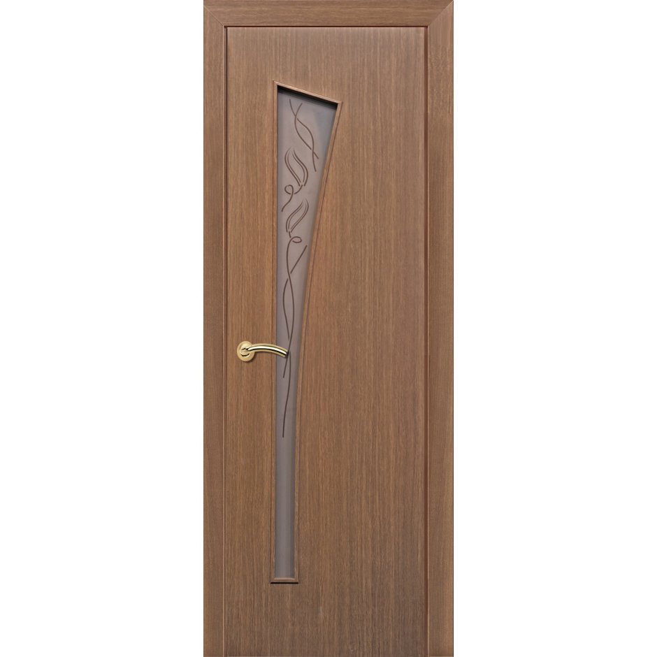 Дверь межкомнатная остеклённая belleza 80x200 см, ламинация, цвет дуб