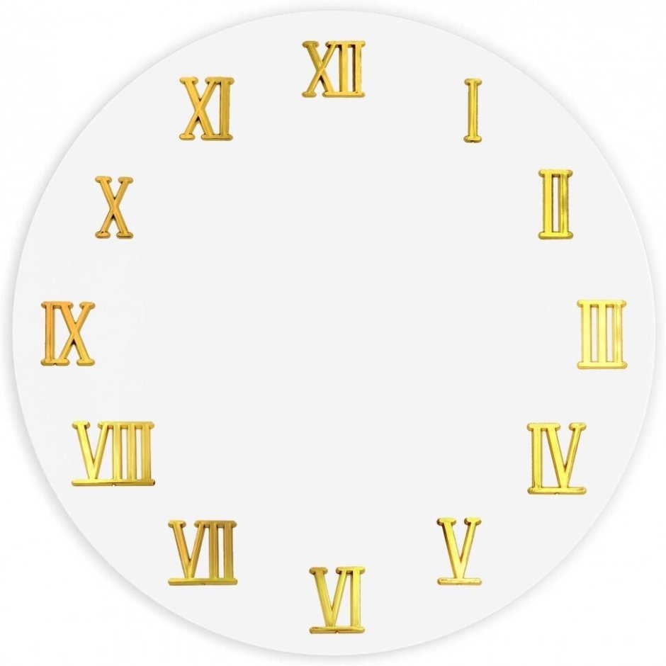 "Часы ""римские цифры"" 3d Silver" 1234