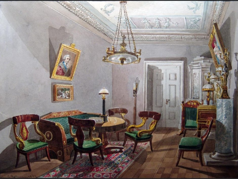 Интерьеры дворянской усадьбы Санкт-Петербурга 19 века