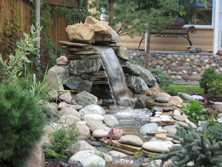 Декоративные водопады для сада