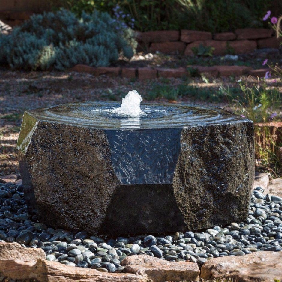 Каменные фонтаны чаши для сада