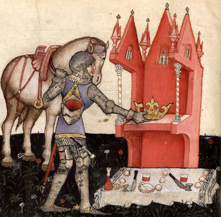 Средневековая миниатюра Европы Король