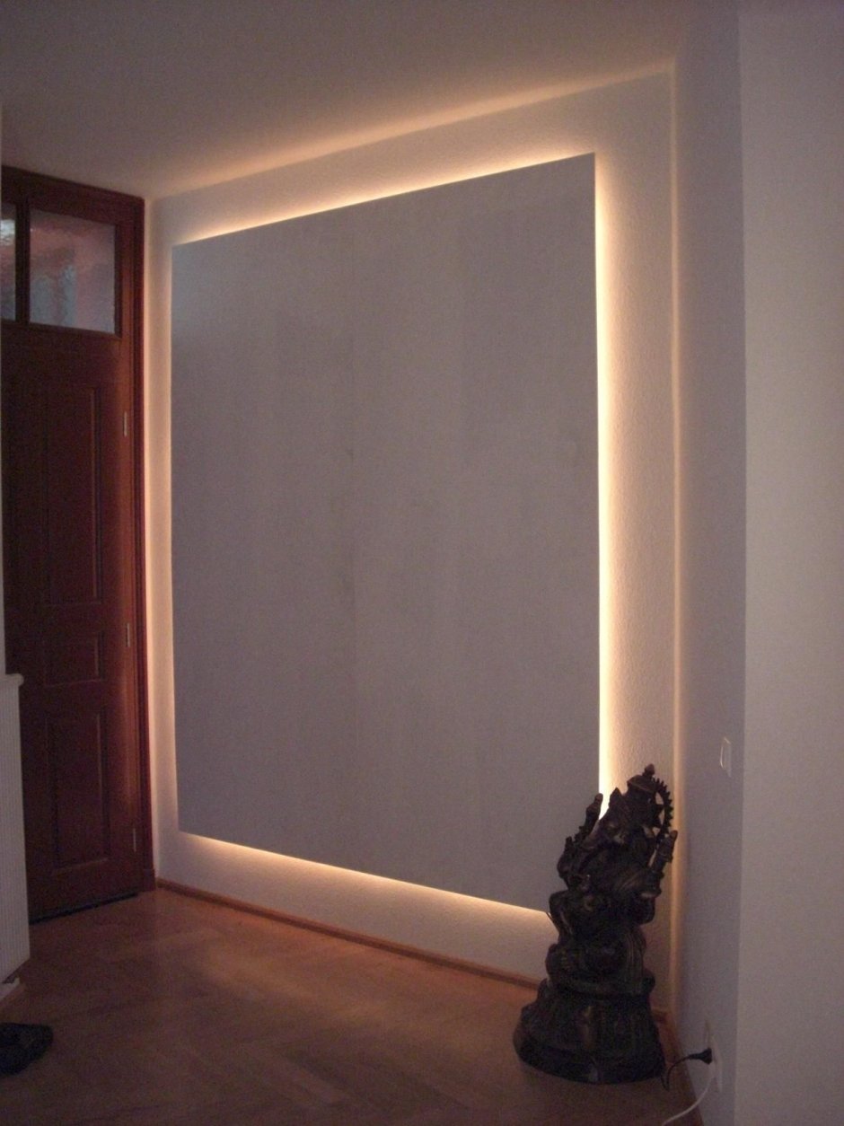 Светодиодная подсветка ниши в стене