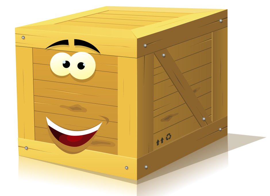 Коробка деревянная мультяшная