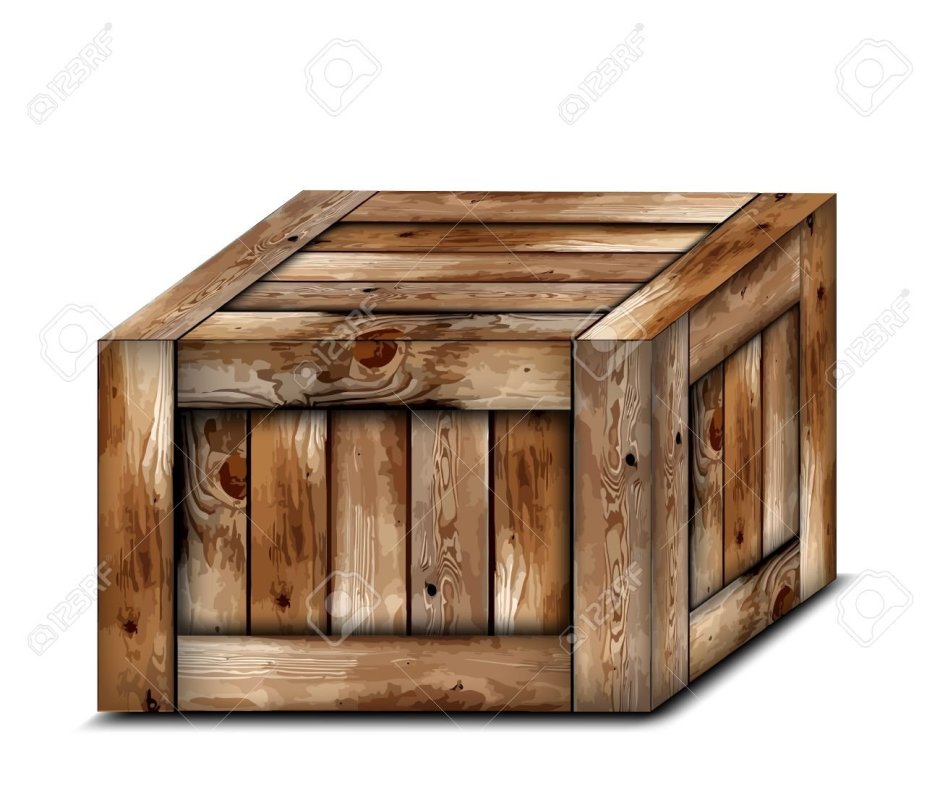 Деревянный ящик для фотошопа