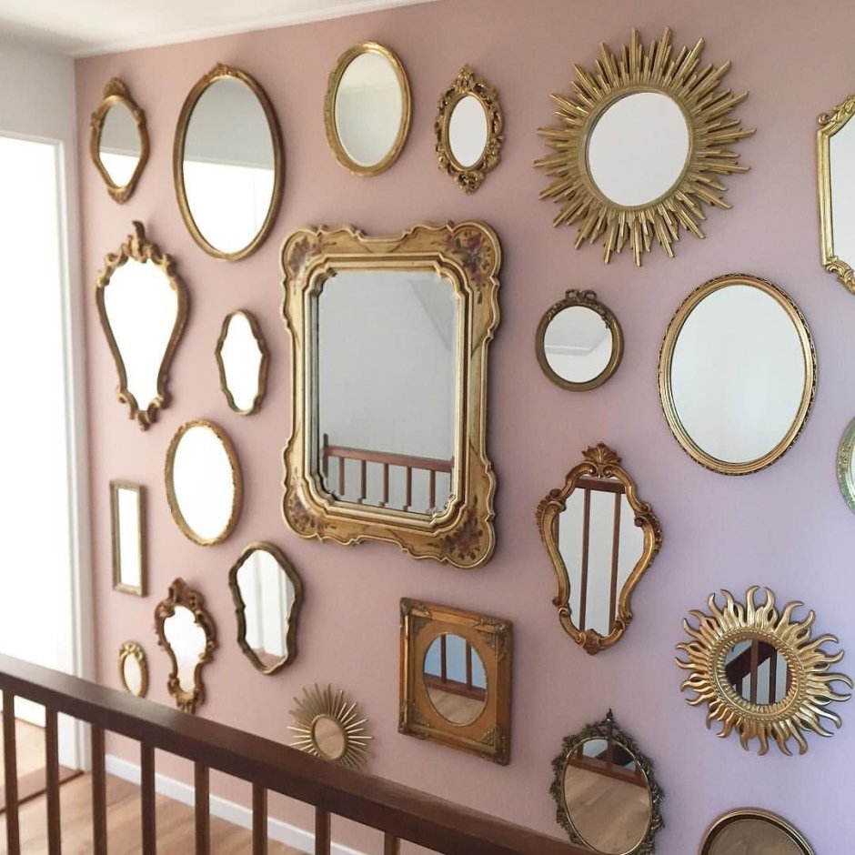 Винтажное зеркало на стену