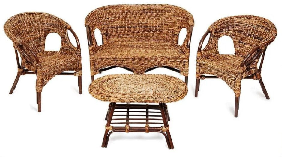 Комплект плетеной мебели AFM-2025a Brown