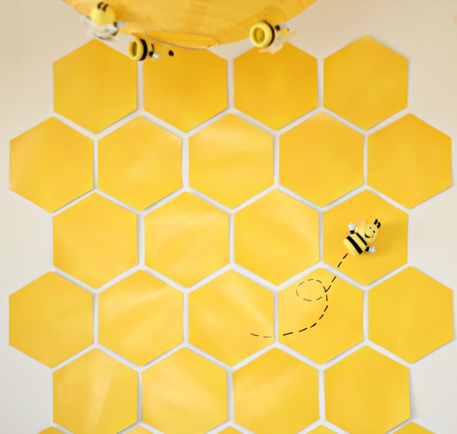 Украшение пчелиные соты