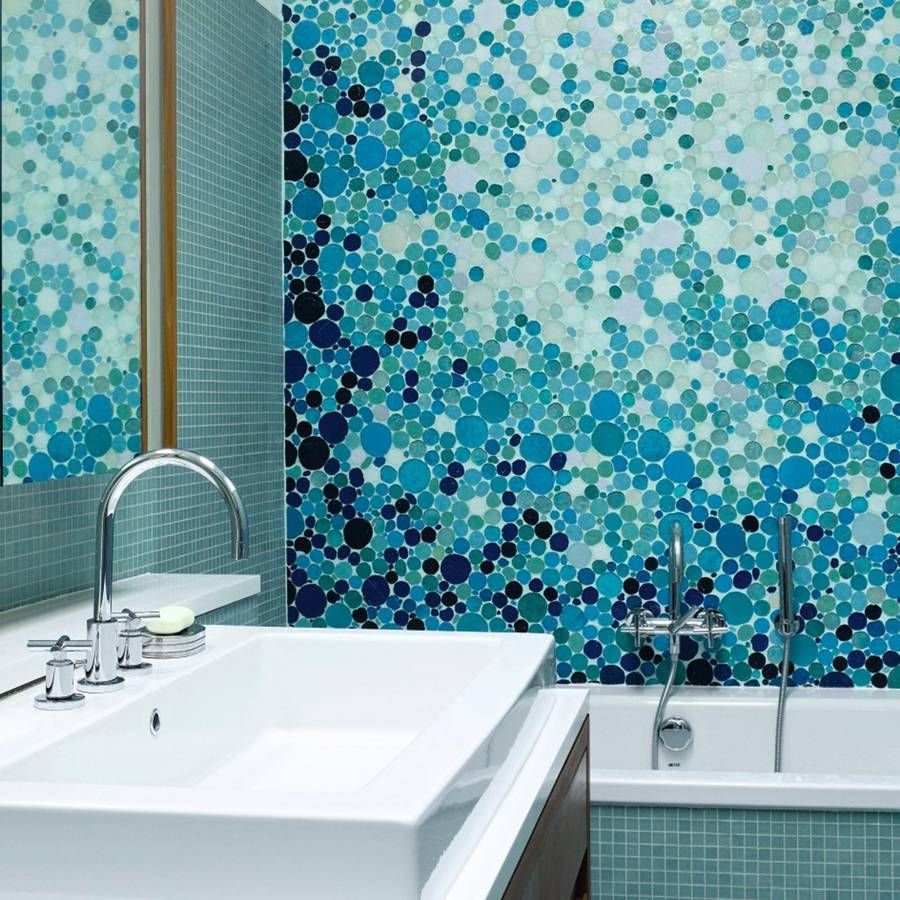 Бирюзовая мозаика для ванной