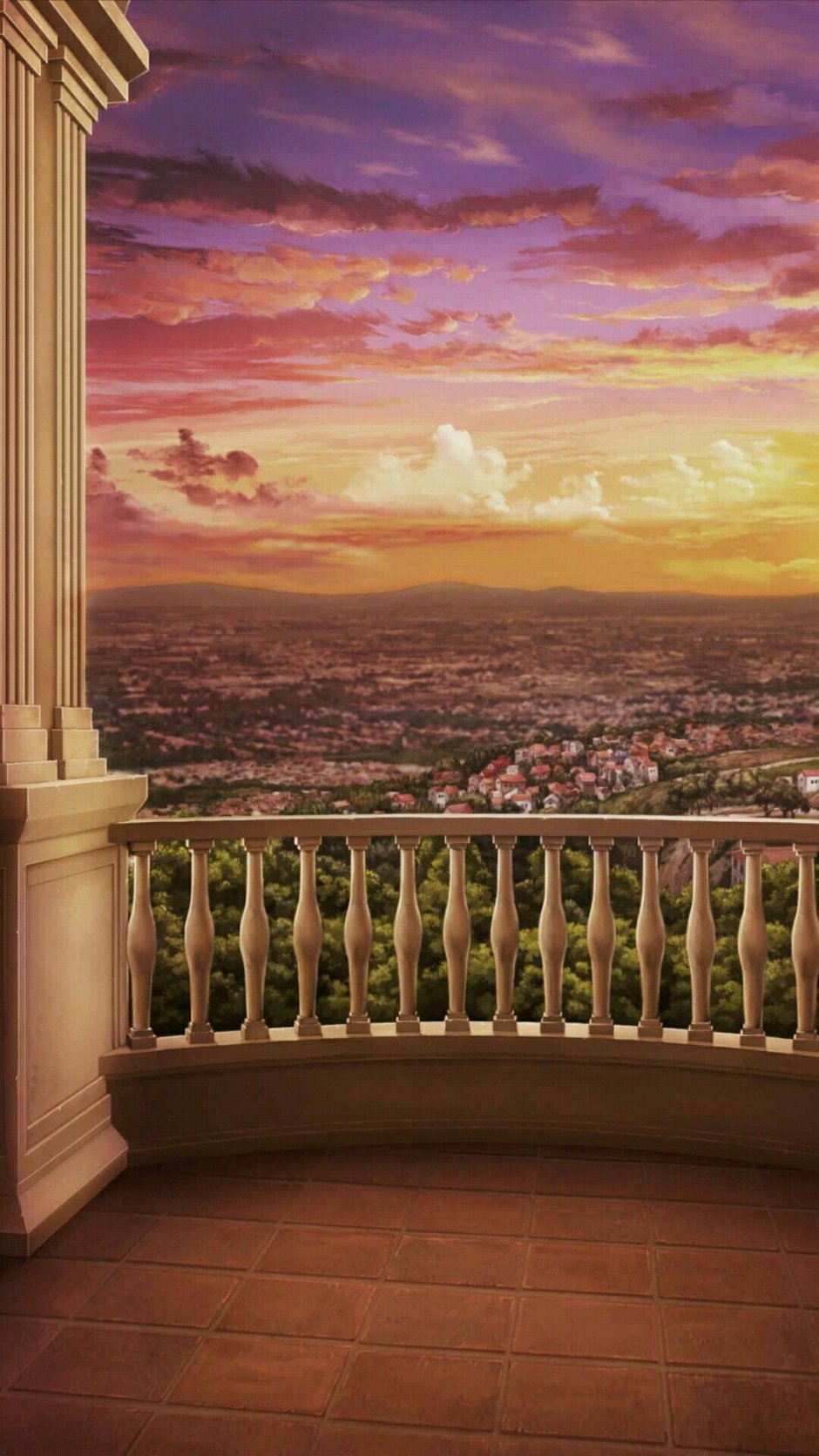 Вид с балкона замка