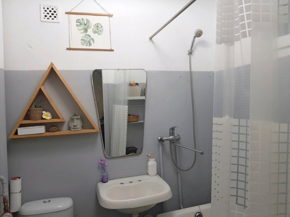 Бюджетный ремонт ванной на съемной квартире