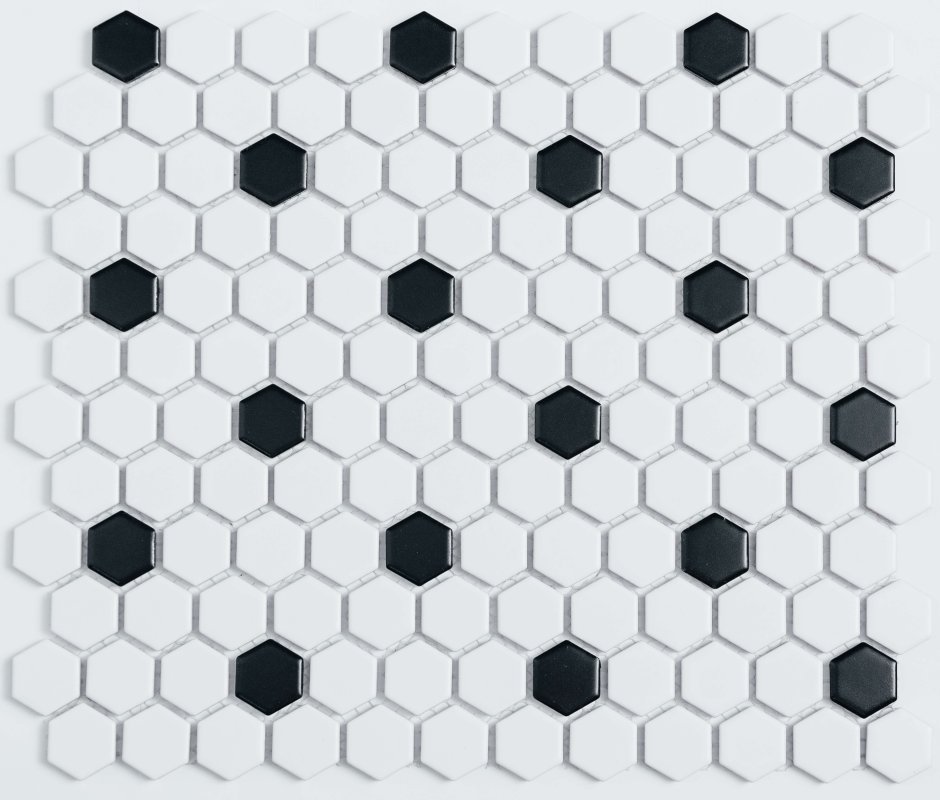 Плитка Hexagon White напольная