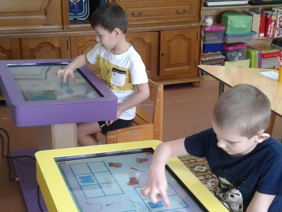 Интерактивные развивающие детские столы