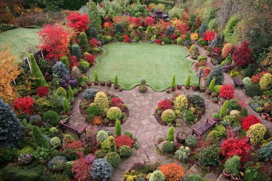 Сад четыре сезона в Англии