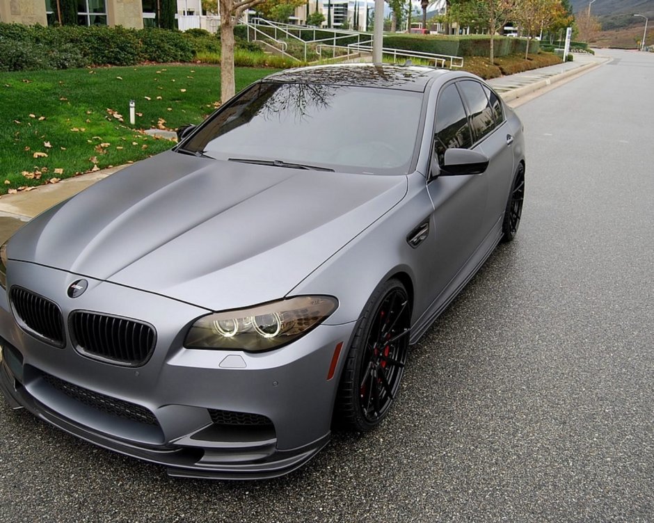 BMW f10 матовый серый