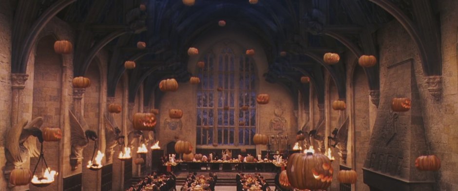 Гарри Поттер зал Хогвартса Хэллоуин