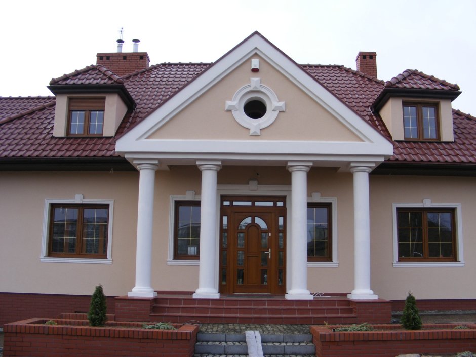 Декор фасада частного дома