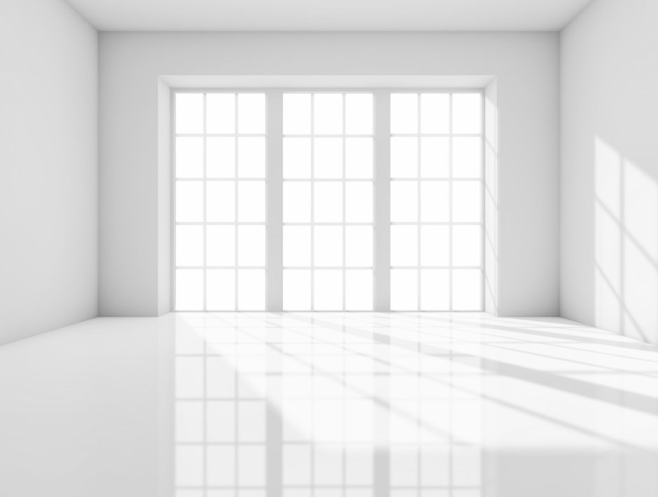 Белая комната пустая